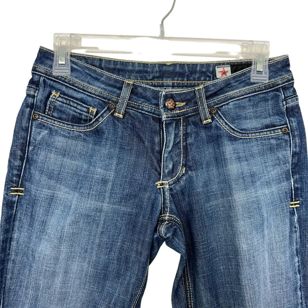 People's Liberation Irene dark wash cuffed women's capri jeans size 26 - Picture 3 of 9